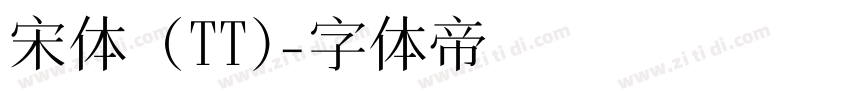 宋体 (TT)字体转换